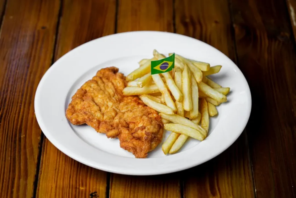 Breaded Chicken and Chips